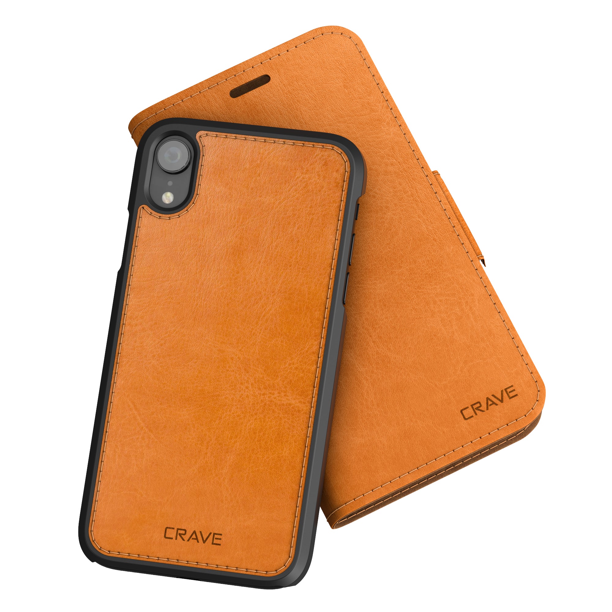 iPhone XR Case Vegan Leather Wallet, Leather Guard