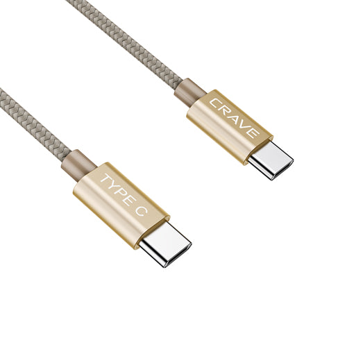Type C Braided Nylon Cable by Crave  Gold
