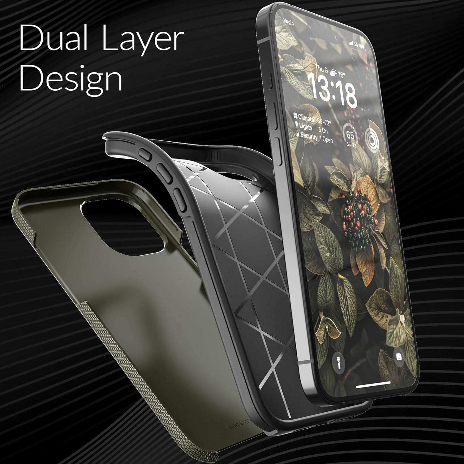 Crave Dual Guard IPhone 16e Case - Shockproof Protective Cover With Lifetime Warranty (Forest Green)