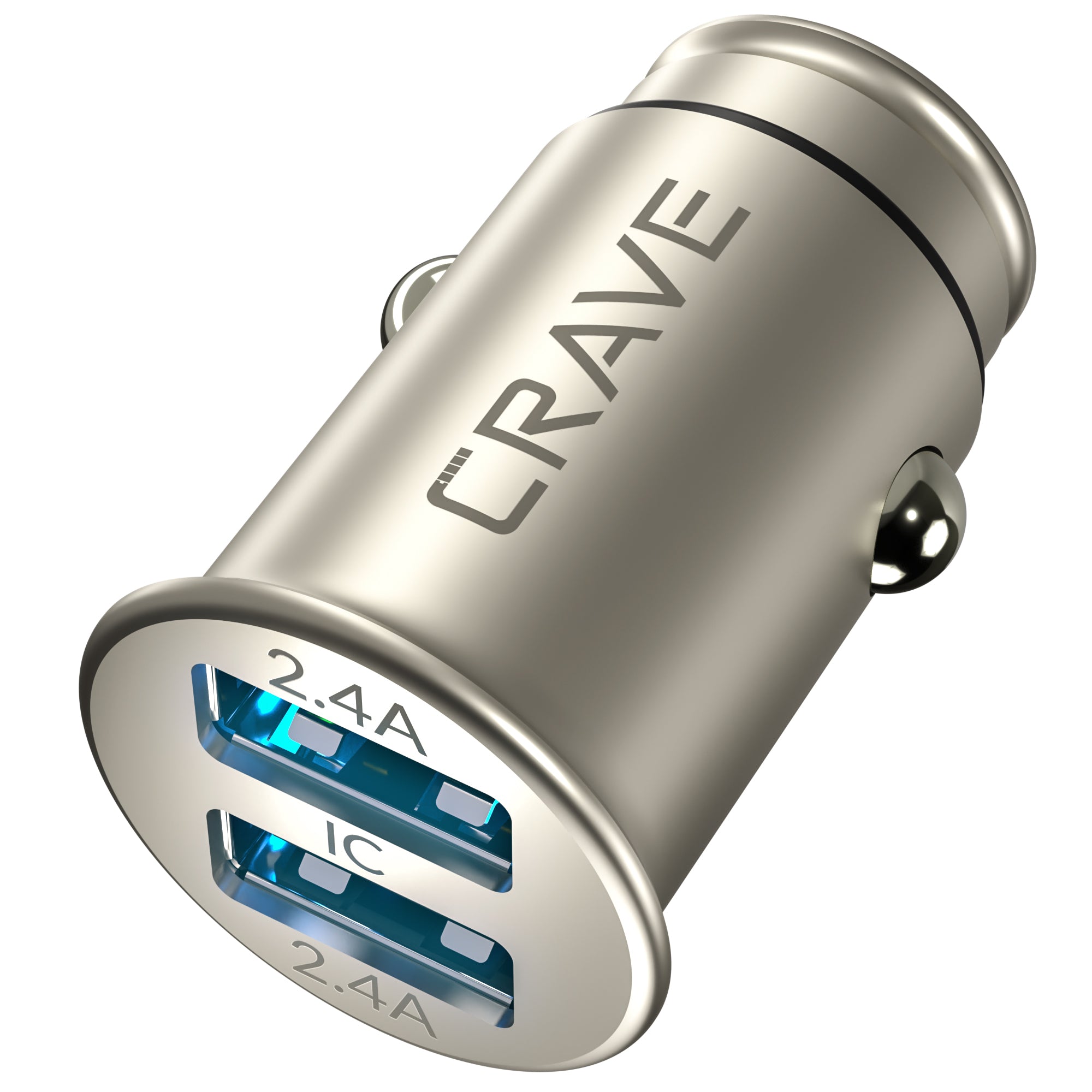 Crave Bullet Car Charger Silver