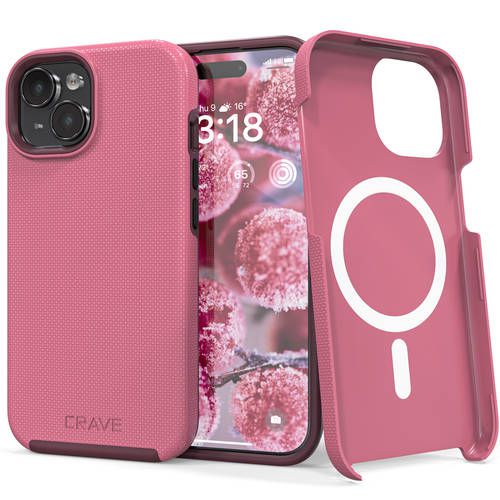 iPhone 15 Case Crave Dual Guard Series Berry iPhone 15 Case Crave Dual Guard Series Berry