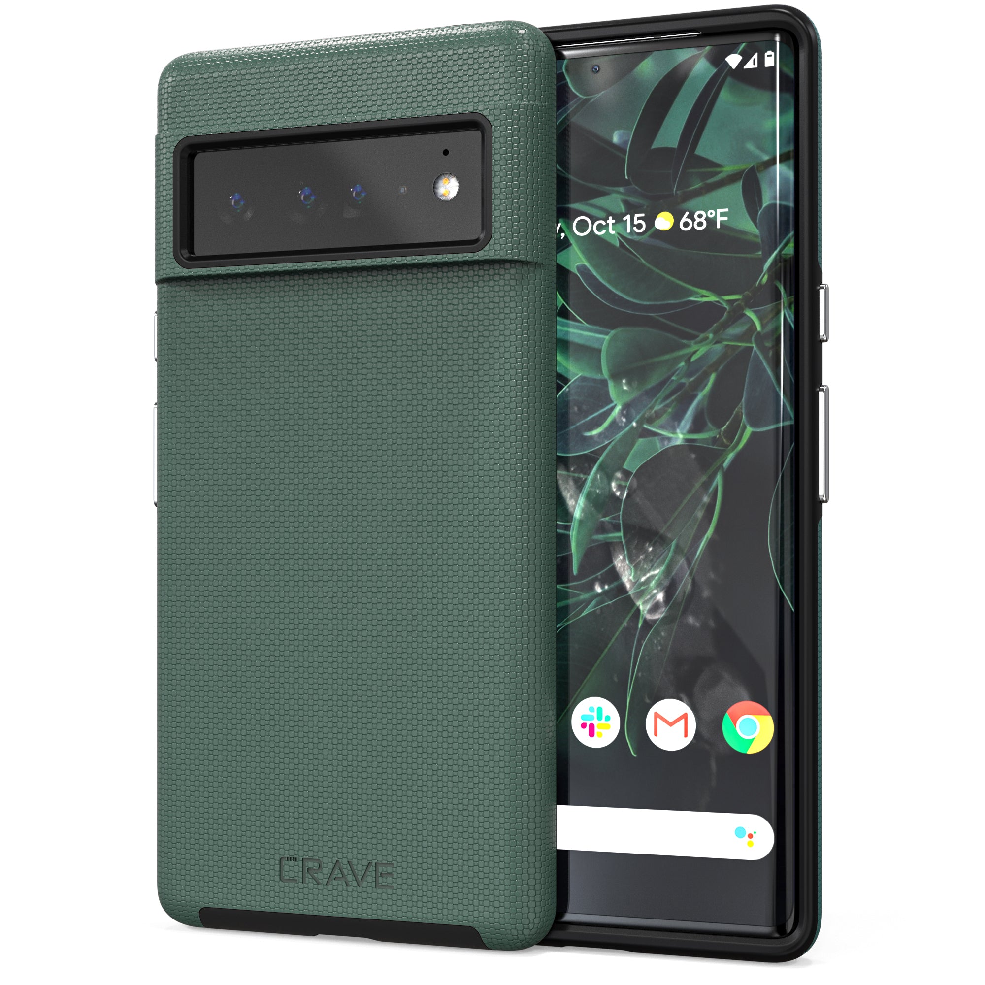 Pixel 6 Pro Case Crave Dual Guard Series Slate Forest Green