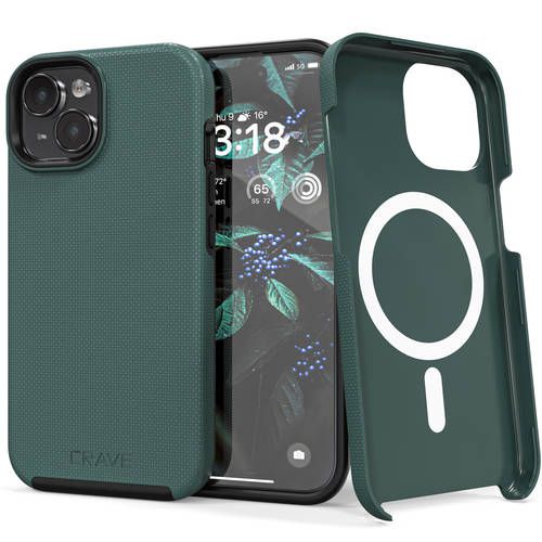 iPhone 15 Case Crave Dual Guard Series Forest Green iPhone 15 Case Crave Dual Guard Series Forest Green