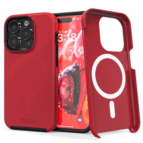 iPhone 15 Pro Case Crave Dual Guard Series Red iPhone 15 Pro Case Crave Dual Guard Series Red