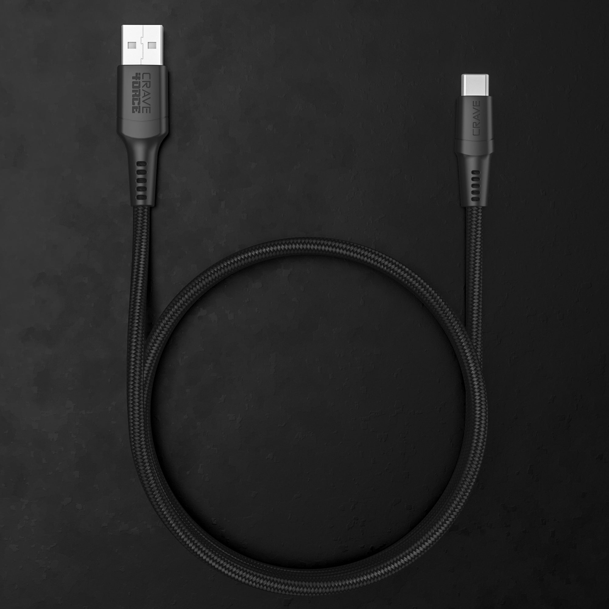 4ORCE Cable - 4 ft USB-C to USB-A Black