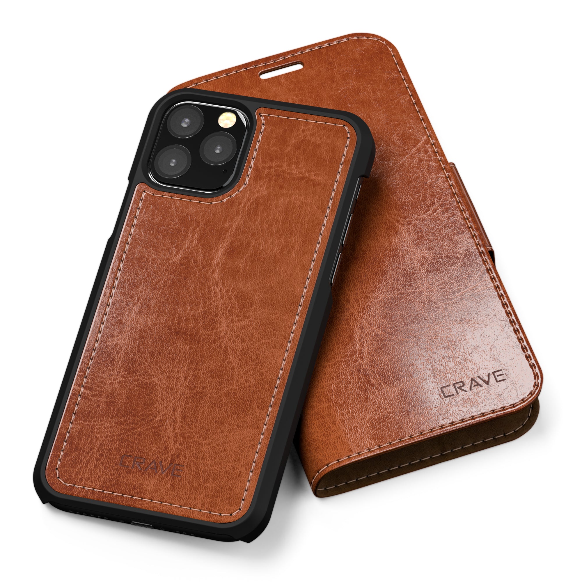 iPhone 11 Pro Case Vegan Leather Wallet, Leather Guard