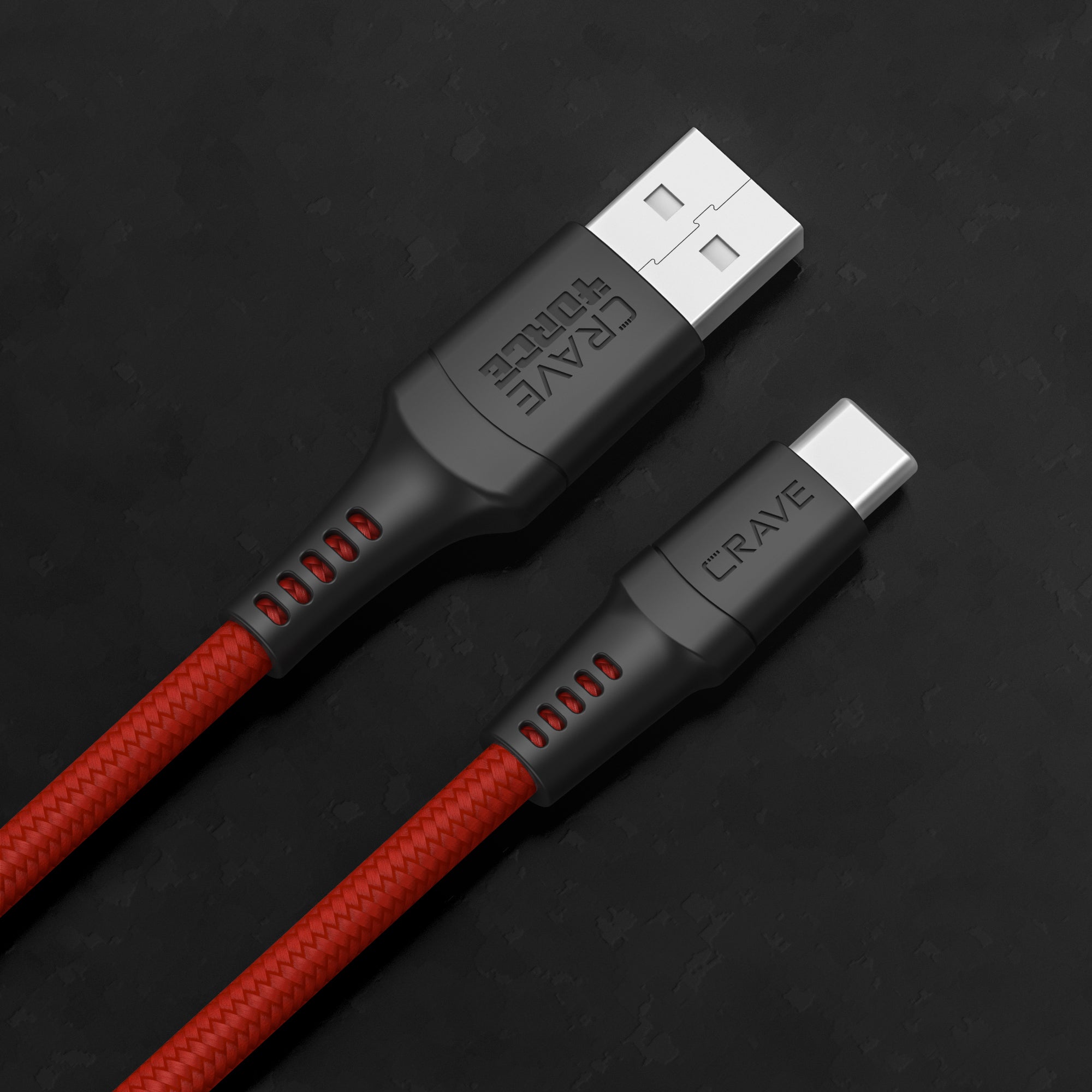 4ORCE Cable - 4 ft USB-C to USB-A Red