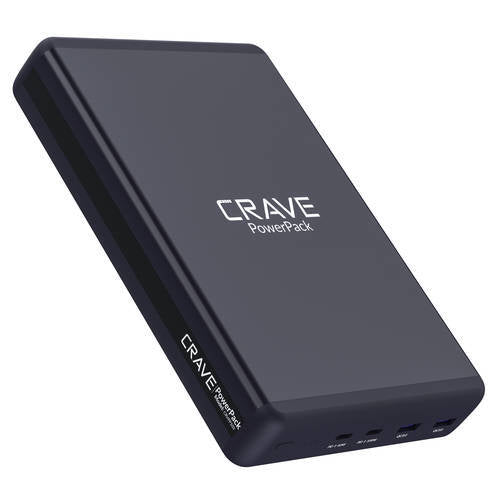 Crave PowerPack 2, 50000 mAh Power Bank for Laptop, 2x USB QC3.0 / 2x PD Charger 