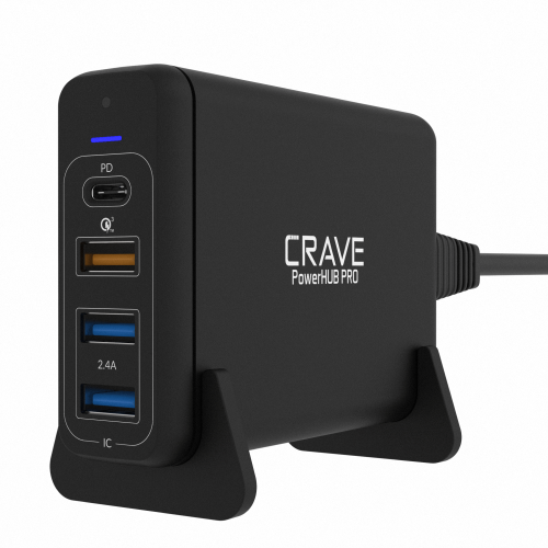USB Desktop Charger 4 port with PD Type C Power Hub Pro by Crave