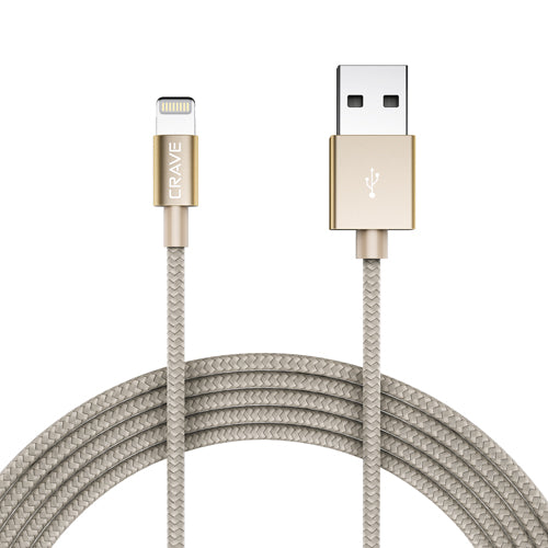 Apple MFI Lightning Cable by Crave Gold