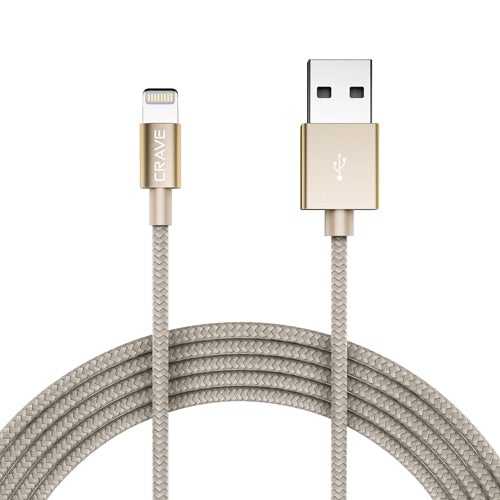 Apple MFI Lightning Cable by Crave Gold