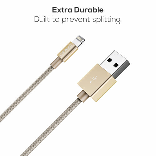 Apple MFI Lightning Cable by Crave Gold