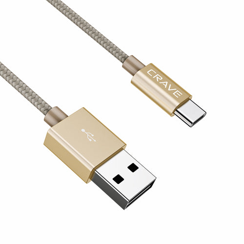 USB to Type C Braided Cable by Crave Gold var-5011847905321